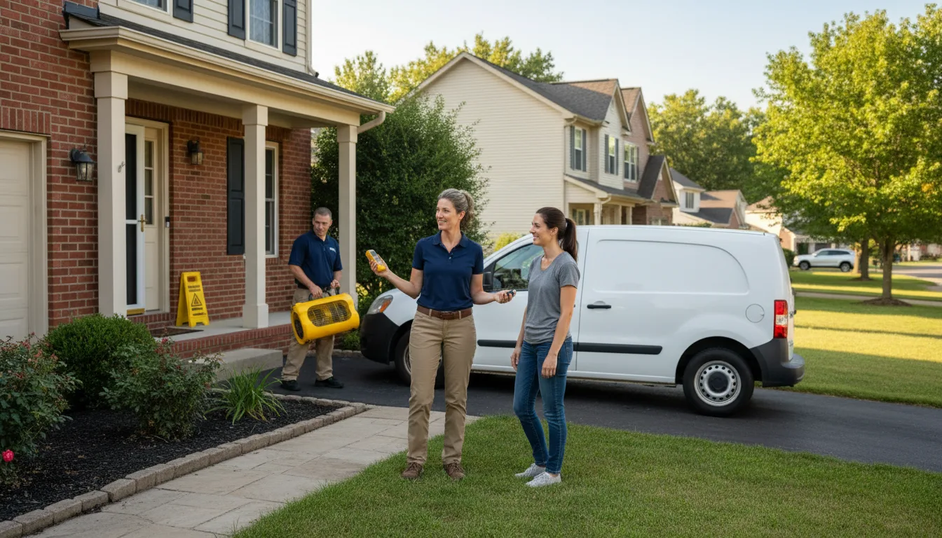Residential water damage restoration in Clarks Summit, PA